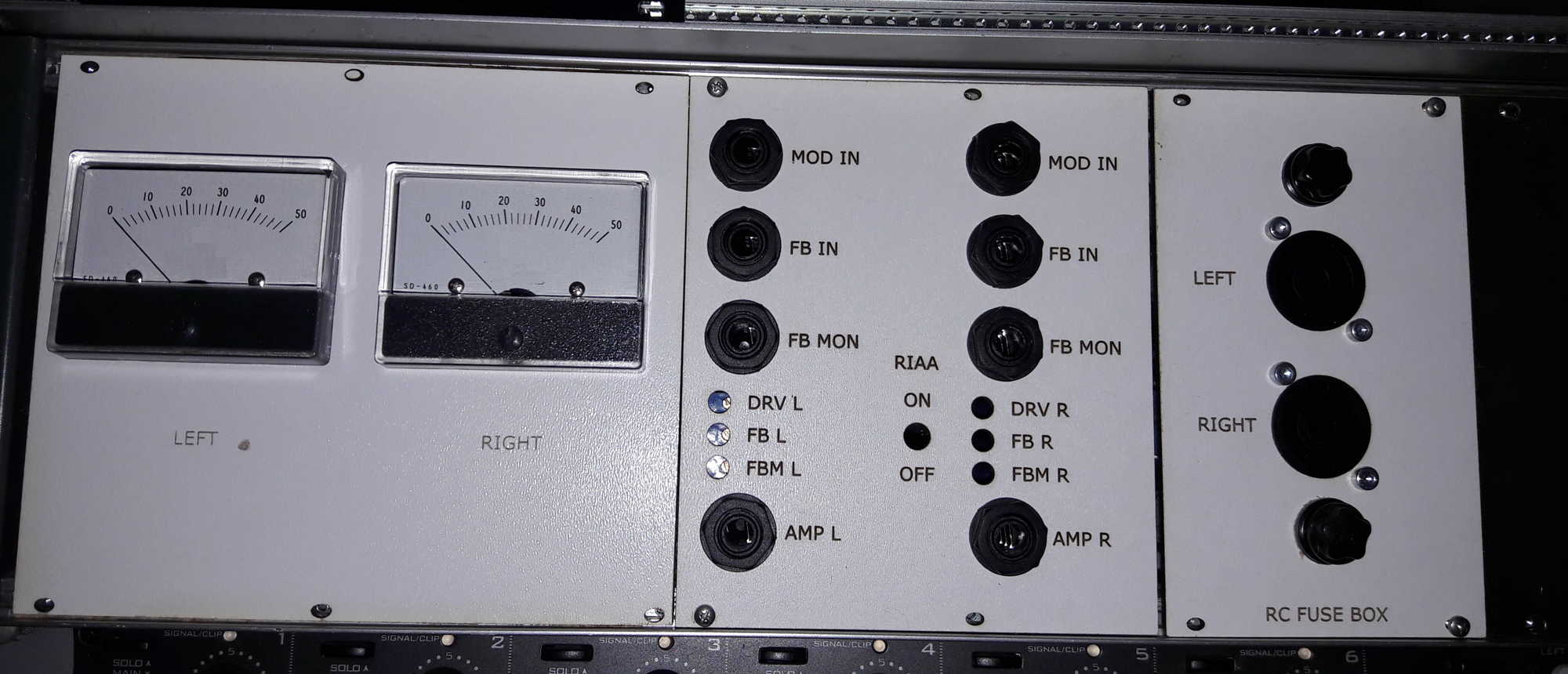 caruso combo full amp with current meters 